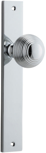 IVER GUILDFORD DOOR KNOB ON RECTANGULAR BACKPLATE - CUSTOMISE TO YOUR NEEDS