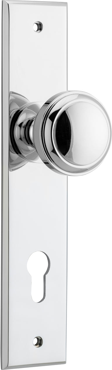 IVER PADDINGTON DOOR KNOB ON CHAMFERED BACKPLATE - CUSTOMISE TO YOUR NEEDS