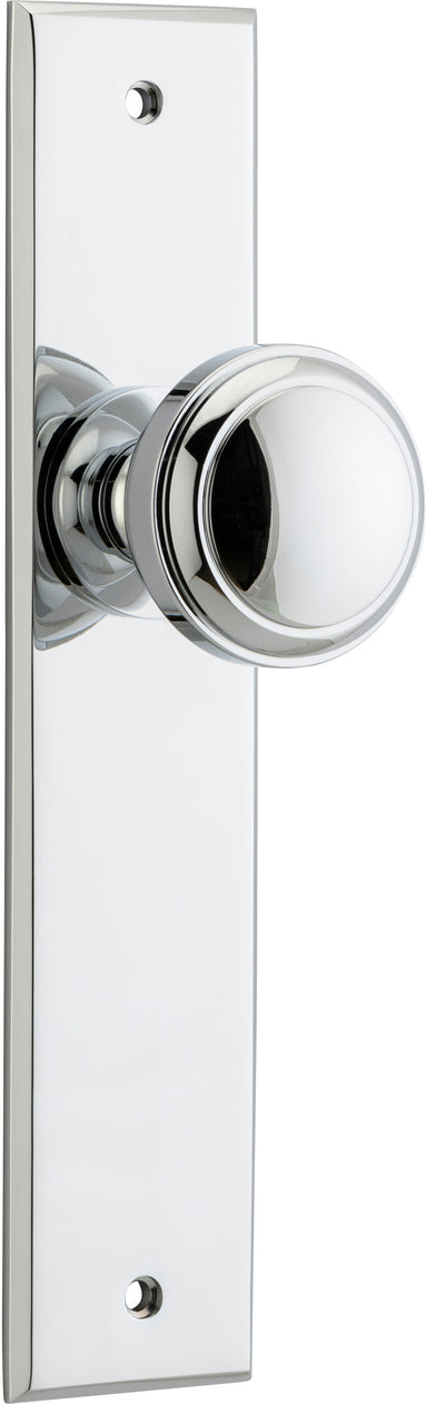 IVER PADDINGTON DOOR KNOB ON CHAMFERED BACKPLATE - CUSTOMISE TO YOUR NEEDS