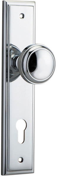 IVER PADDINGTON DOOR KNOB ON STEPPED BACKPLATE - CUSTOMISE TO YOUR NEEDS