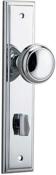 IVER PADDINGTON DOOR KNOB ON STEPPED BACKPLATE - CUSTOMISE TO YOUR NEEDS