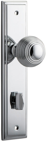 IVER GUILDFORD DOOR KNOB ON STEPPED BACKPLATE - CUSTOMISE TO YOUR NEEDS