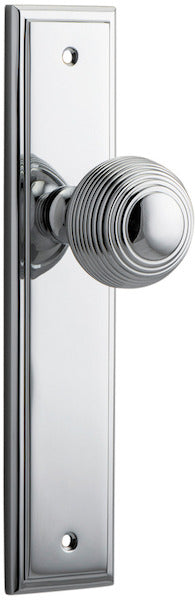 IVER GUILDFORD DOOR KNOB ON STEPPED BACKPLATE - CUSTOMISE TO YOUR NEEDS