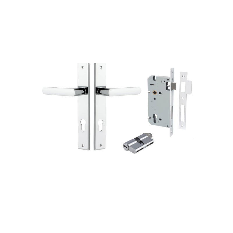 IVER OSAKA DOOR LEVER HANDLE ON RECTANGULAR BACKPLATE - CUSTOMISE TO YOUR NEEDS