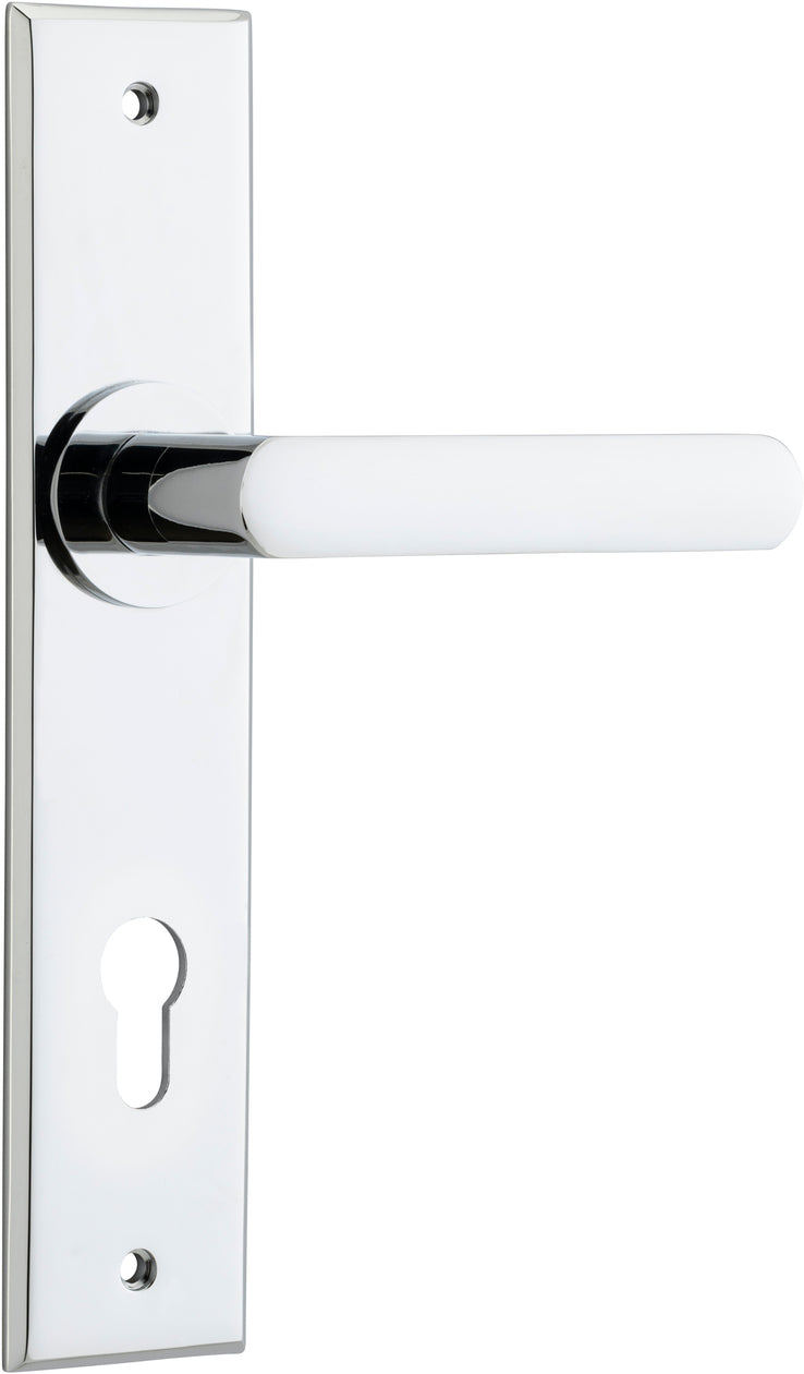 IVER OSAKA DOOR LEVER HANDLE ON CHAMFERED BACKPLATE - CUSTOMISE TO YOUR NEEDS