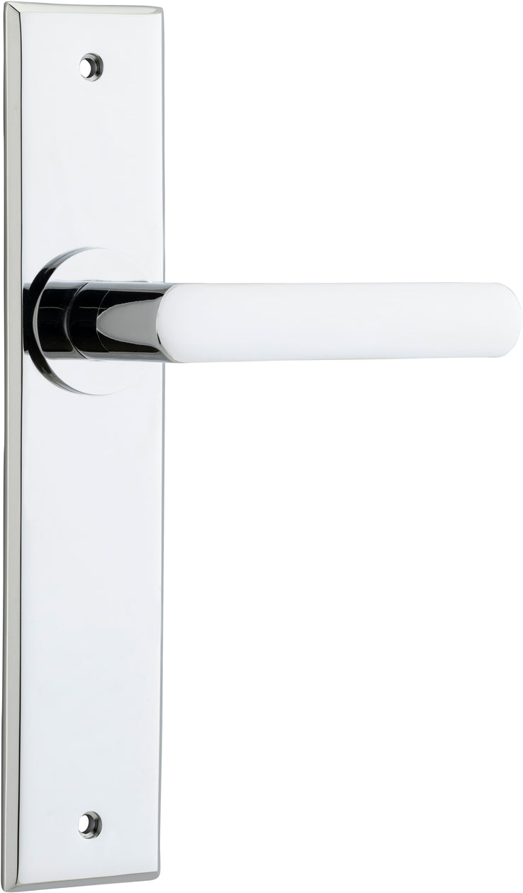 IVER OSAKA DOOR LEVER HANDLE ON CHAMFERED BACKPLATE - CUSTOMISE TO YOUR NEEDS