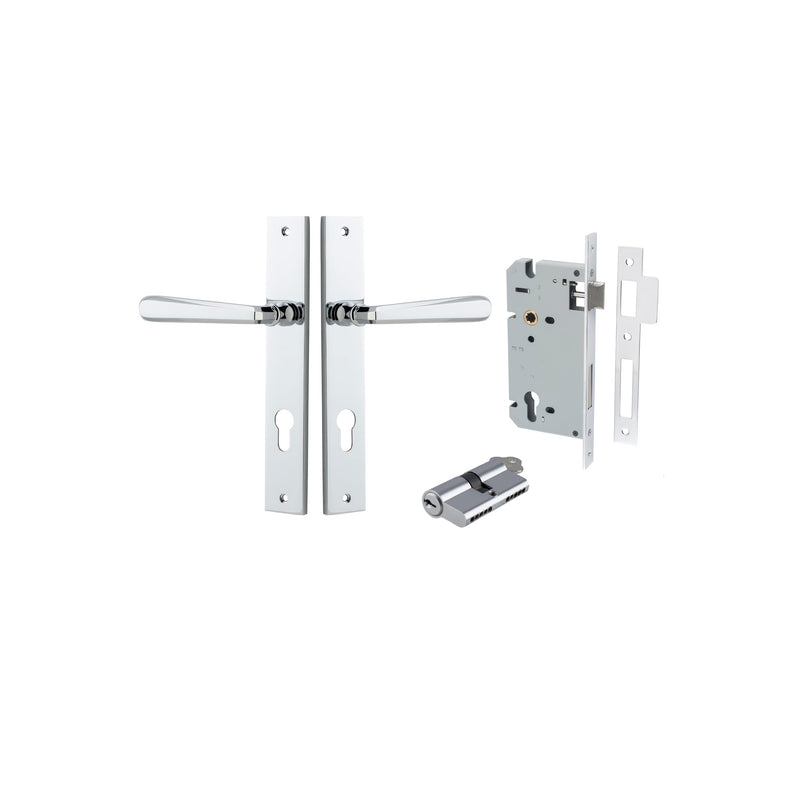 IVER COPENHAGEN DOOR LEVER HANDLE ON RECTANGULAR BACKPLATE - CUSTOMISE TO YOUR NEEDS