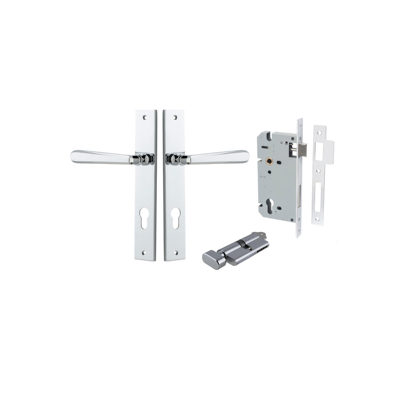 IVER COPENHAGEN DOOR LEVER HANDLE ON RECTANGULAR BACKPLATE - CUSTOMISE TO YOUR NEEDS