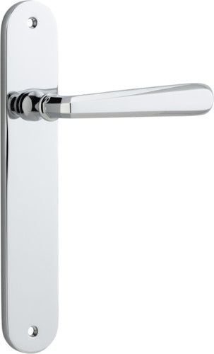 IVER COPENHAGEN DOOR LEVER HANDLE ON OVAL BACKPLATE - CUSTOMISE TO YOUR NEEDS