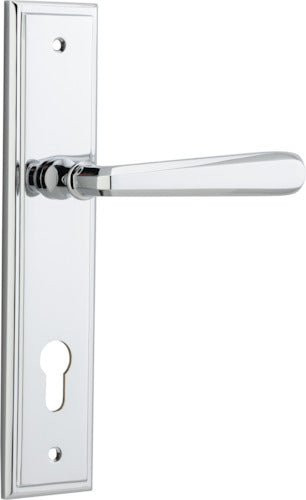 IVER COPENHAGEN DOOR LEVER HANDLE ON STEPPED BACKPLATE - CUSTOMISE TO YOUR NEEDS