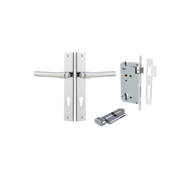 IVER HELSINKI DOOR LEVER HANDLE ON RECTANGULAR BACKPLATE - CUSTOMISE TO YOUR NEEDS