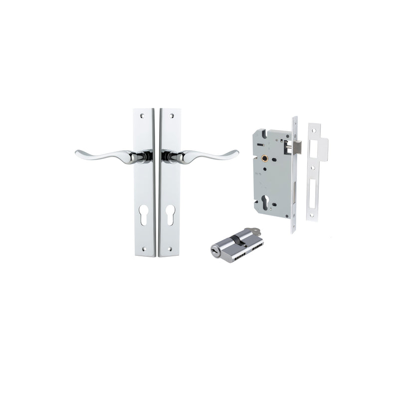 IVER STIRLING DOOR LEVER HANDLE ON RECTANGULAR BACKPLATE - CUSTOMISE TO YOUR NEEDS