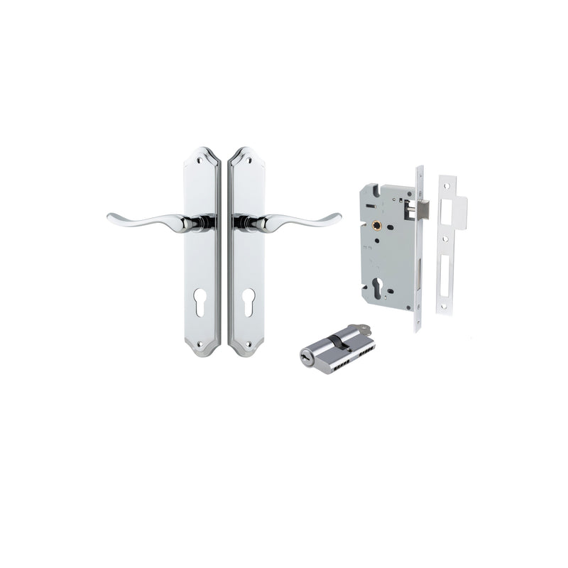 IVER STIRLING DOOR LEVER HANDLE ON SHOULDERED BACKPLATE - CUSTOMISE TO YOUR NEEDS