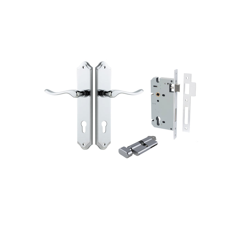 IVER STIRLING DOOR LEVER HANDLE ON SHOULDERED BACKPLATE - CUSTOMISE TO YOUR NEEDS