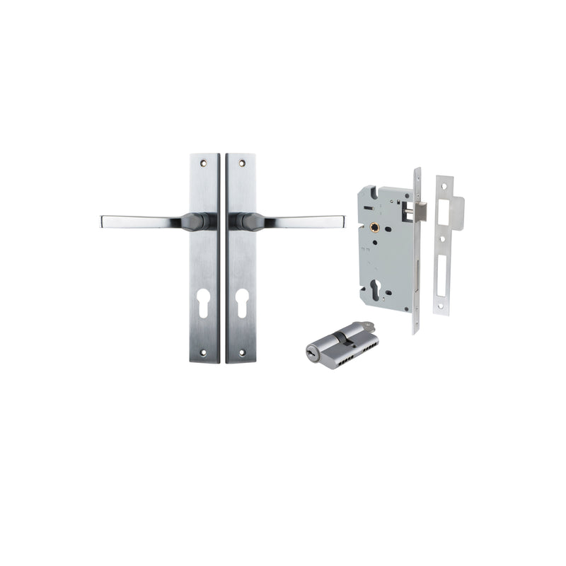 IVER ANNECY DOOR LEVER HANDLE ON RECTANGULAR BACKPLATE - CUSTOMISE TO YOUR NEEDS