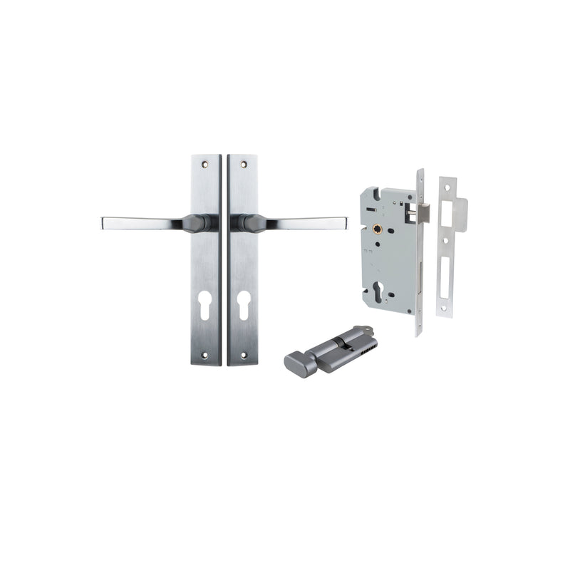 IVER ANNECY DOOR LEVER HANDLE ON RECTANGULAR BACKPLATE - CUSTOMISE TO YOUR NEEDS