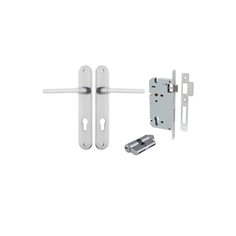 IVER BALTIMORE DOOR LEVER HANDLE ON OVAL BACKPLATE - CUSTOMISE TO YOUR NEEDS