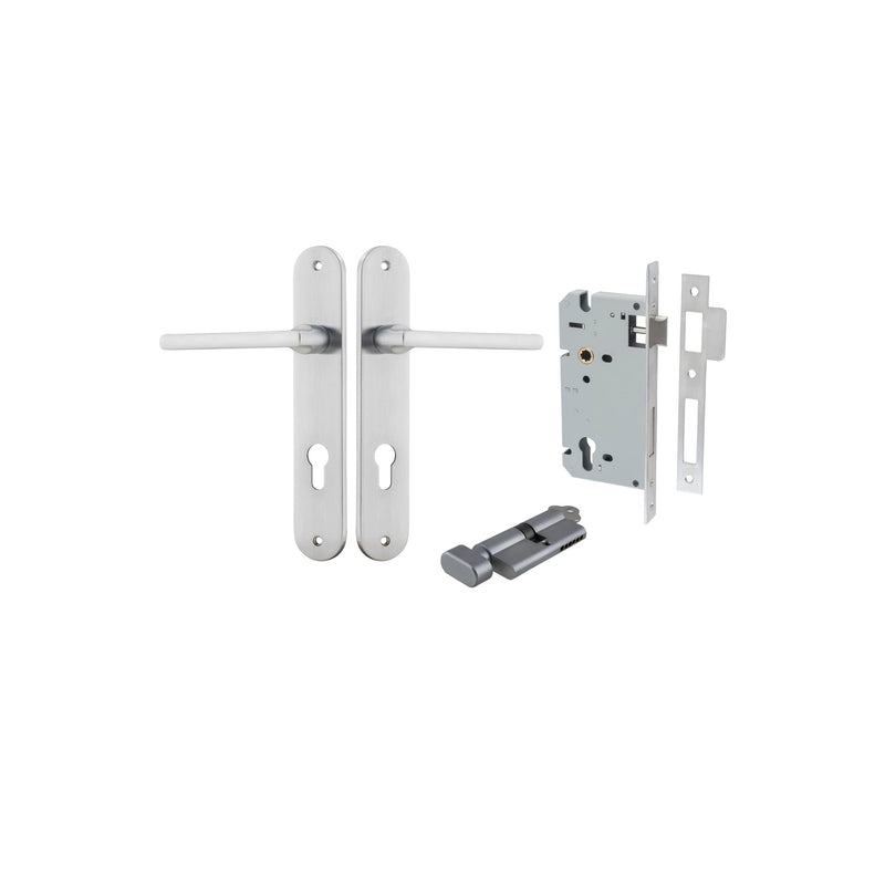 IVER BALTIMORE DOOR LEVER HANDLE ON OVAL BACKPLATE - CUSTOMISE TO YOUR NEEDS