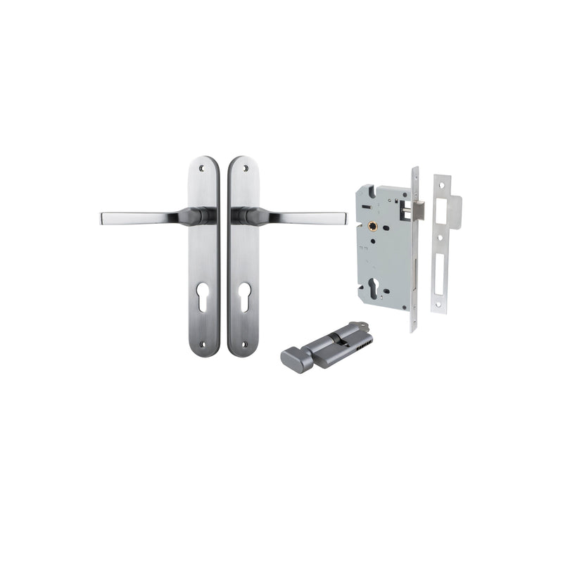 IVER ANNECY DOOR LEVER HANDLE ON OVAL BACKPLATE - CUSTOMISE TO YOUR NEEDS