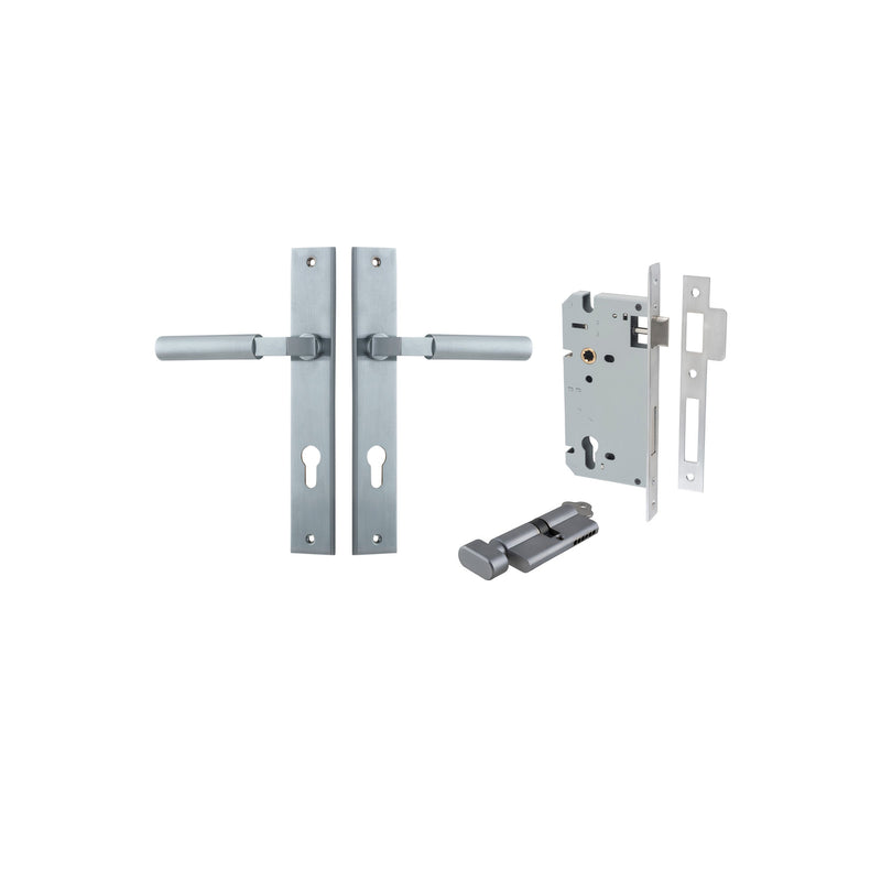 IVER BERLIN DOOR LEVER HANDLE ON RECTANGULAR BACKPLATE - CUSTOMISE TO YOUR NEEDS