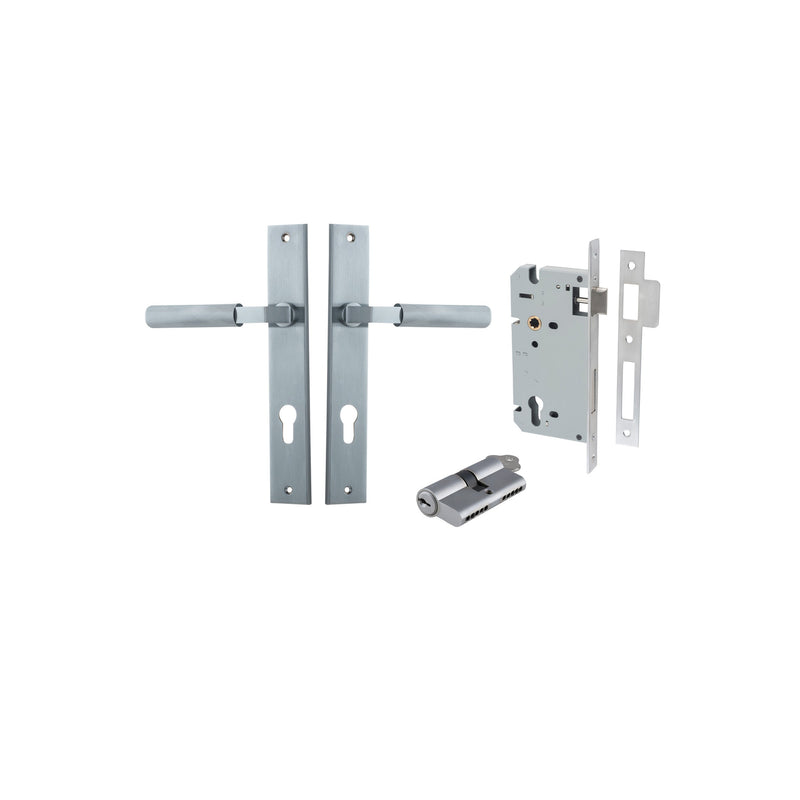 IVER BRUNSWICK DOOR LEVER HANDLE ON RECTANGULAR BACKPLATE - CUSTOMISE TO YOUR NEEDS