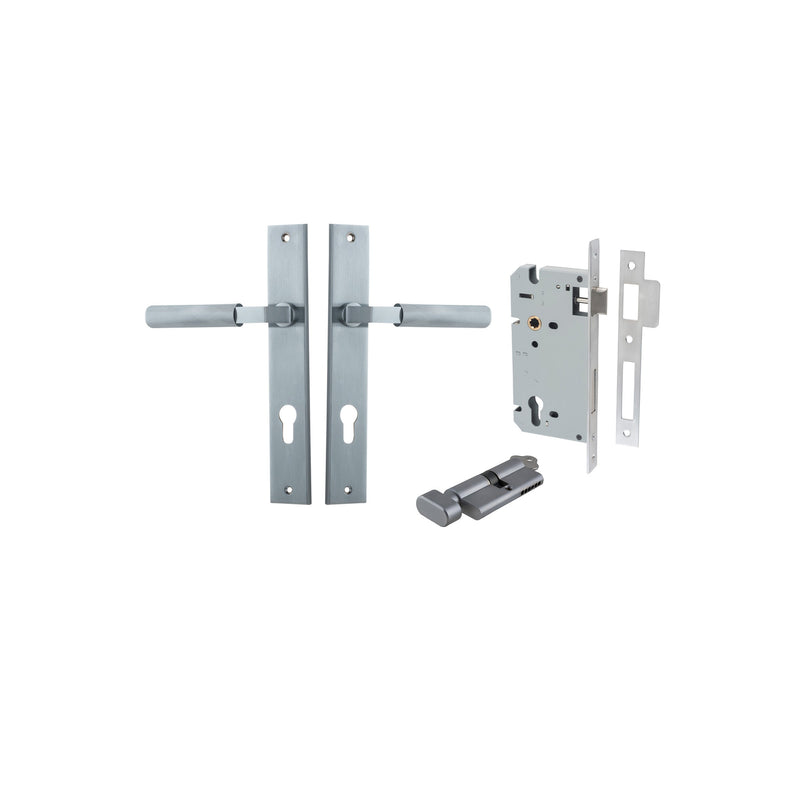 IVER BRUNSWICK DOOR LEVER HANDLE ON RECTANGULAR BACKPLATE - CUSTOMISE TO YOUR NEEDS