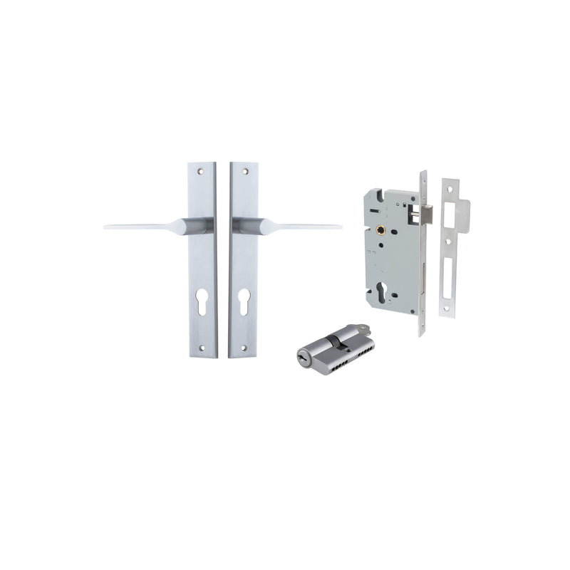 IVER COMO DOOR LEVER HANDLE ON RECTANGULAR BACKPLATE - CUSTOMISE TO YOUR NEEDS