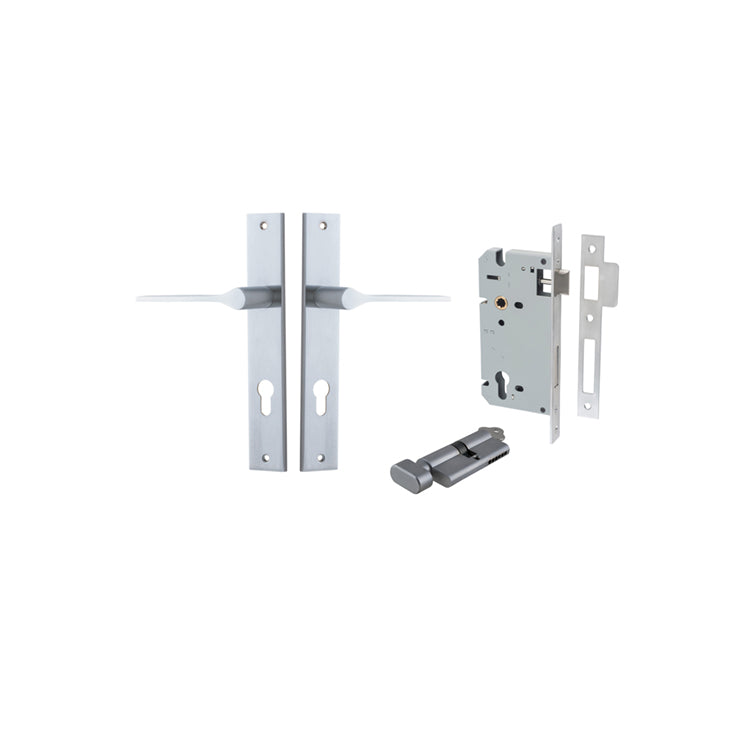 IVER COMO DOOR LEVER HANDLE ON RECTANGULAR BACKPLATE - CUSTOMISE TO YOUR NEEDS