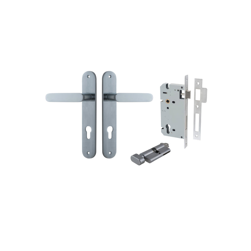 IVER BRONTE DOOR LEVER HANDLE ON OVAL BACKPLATE - CUSTOMISE TO YOUR NEEDS