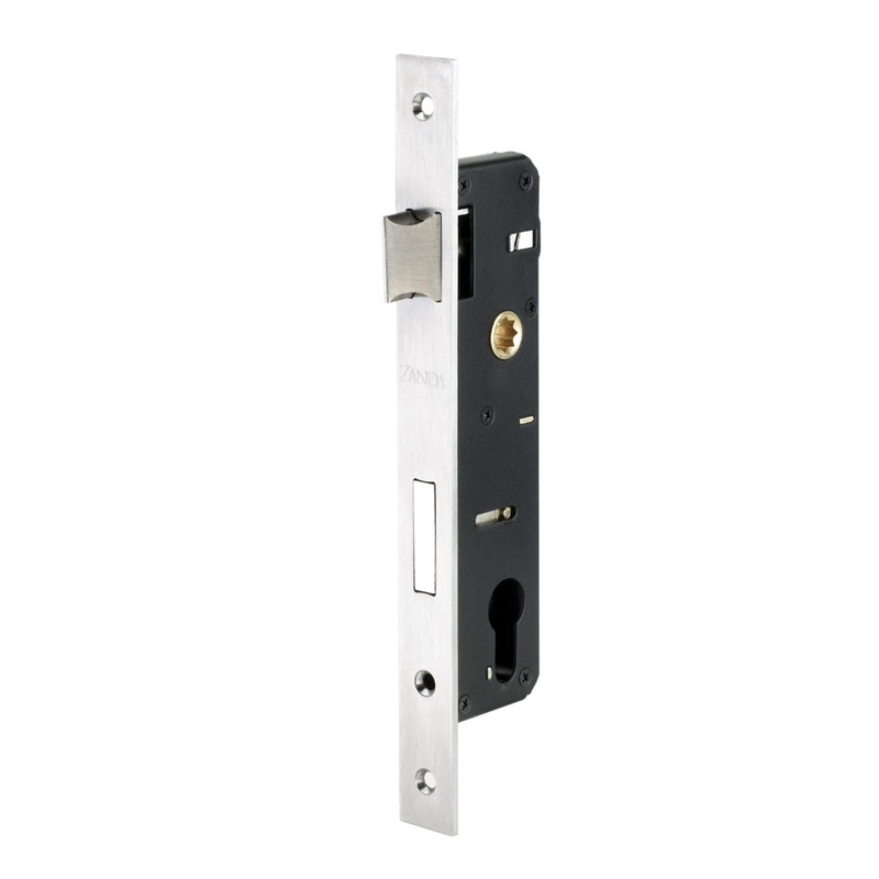 ZANDA EURO NARROW STYLE MORTICE LOCK (85MM PITCH)