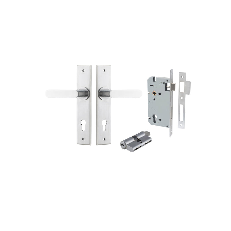 IVER BRONTE DOOR LEVER HANDLE ON CHAMFERED BACKPLATE - CUSTOMISE TO YOUR NEEDS