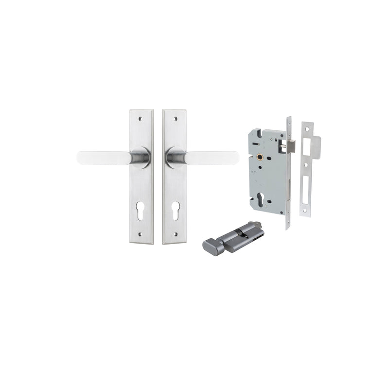 IVER BRONTE DOOR LEVER HANDLE ON CHAMFERED BACKPLATE - CUSTOMISE TO YOUR NEEDS