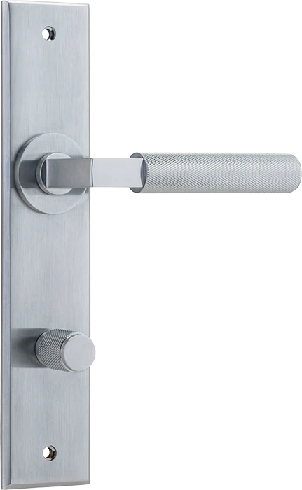 IVER BRUNSWICK DOOR LEVER HANDLE ON CHAMFERED BACKPLATE - CUSTOMISE TO YOUR NEEDS