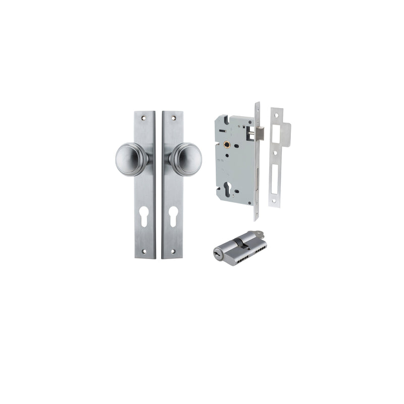 IVER PADDINGTON DOOR KNOB ON RECTANGULAR BACKPLATE - CUSTOMISE TO YOUR NEEDS