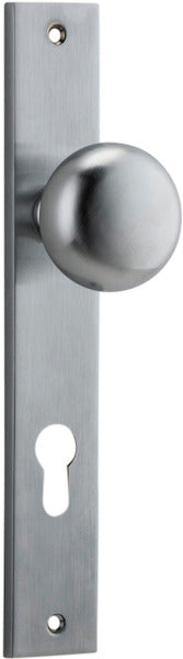 IVER CAMBRIDGE DOOR KNOB ON RECTANGULAR BACKPLATE - CUSTOMISE TO YOUR NEEDS