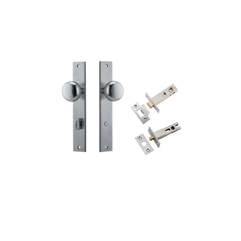 IVER CAMBRIDGE DOOR KNOB ON RECTANGULAR BACKPLATE - CUSTOMISE TO YOUR NEEDS