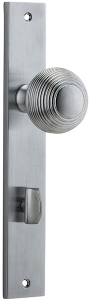 IVER GUILDFORD DOOR KNOB ON RECTANGULAR BACKPLATE - CUSTOMISE TO YOUR NEEDS