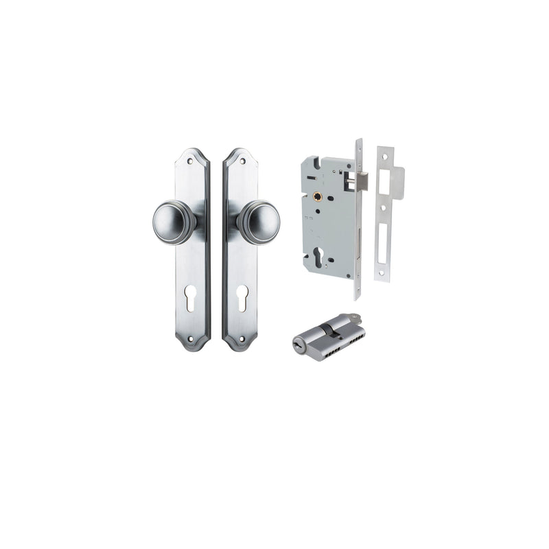 IVER PADDINGTON DOOR KNOB ON SHOULDERED BACKPLATE - CUSTOMISE TO YOUR NEEDS