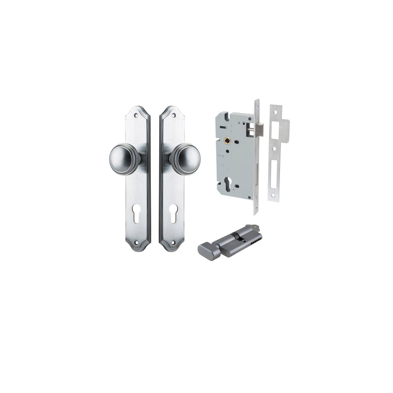 IVER PADDINGTON DOOR KNOB ON SHOULDERED BACKPLATE - CUSTOMISE TO YOUR NEEDS