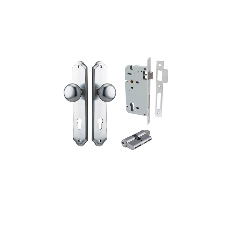 IVER CAMBRIDGE DOOR KNOB ON SHOULDERED BACKPLATE - CUSTOMISE TO YOUR NEEDS