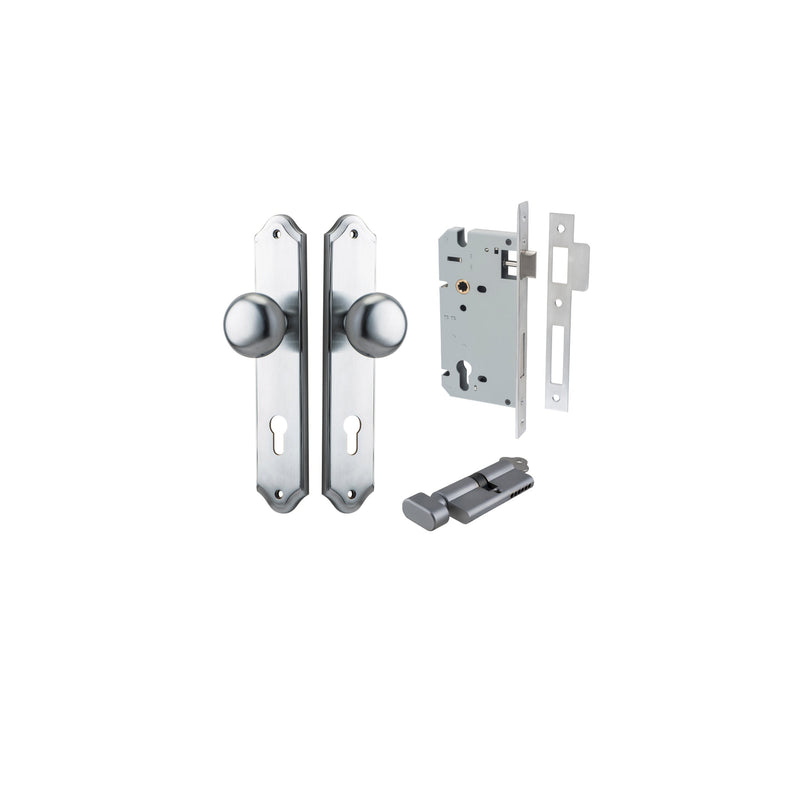 IVER CAMBRIDGE DOOR KNOB ON SHOULDERED BACKPLATE - CUSTOMISE TO YOUR NEEDS