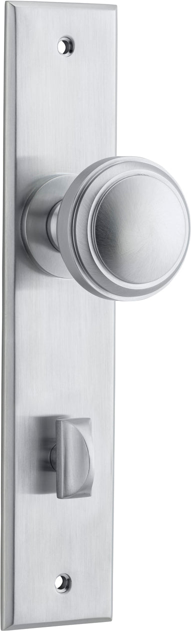 IVER PADDINGTON DOOR KNOB ON CHAMFERED BACKPLATE - CUSTOMISE TO YOUR NEEDS