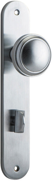 IVER PADDINGTON DOOR KNOB ON OVAL BACKPLATE - CUSTOMISE TO YOUR NEEDS