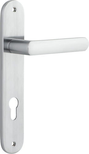 IVER OSAKA DOOR LEVER HANDLE ON OVAL BACKPLATE - CUSTOMISE TO YOUR NEEDS