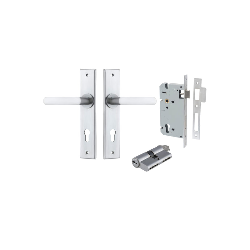 IVER OSAKA DOOR LEVER HANDLE ON CHAMFERED BACKPLATE - CUSTOMISE TO YOUR NEEDS