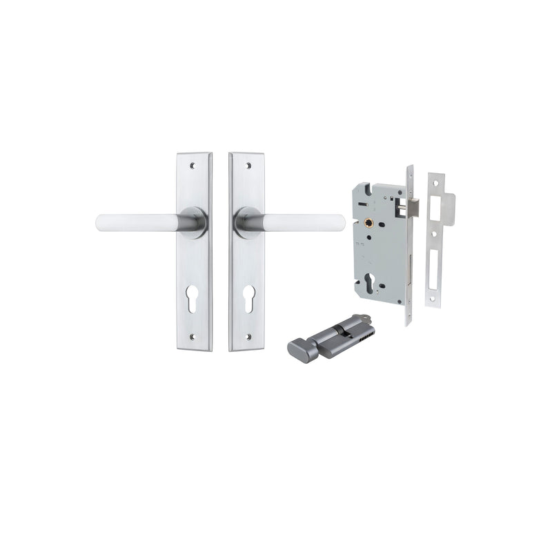 IVER OSAKA DOOR LEVER HANDLE ON CHAMFERED BACKPLATE - CUSTOMISE TO YOUR NEEDS