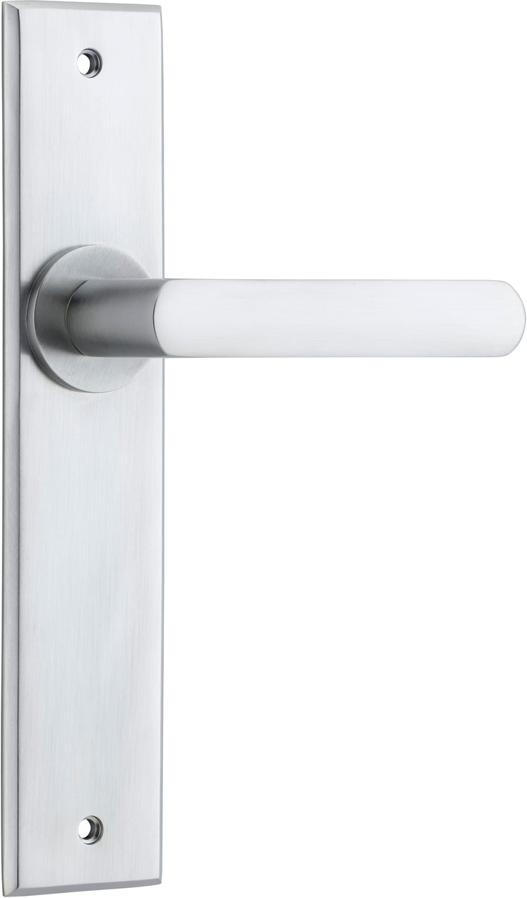 IVER OSAKA DOOR LEVER HANDLE ON CHAMFERED BACKPLATE - CUSTOMISE TO YOUR NEEDS