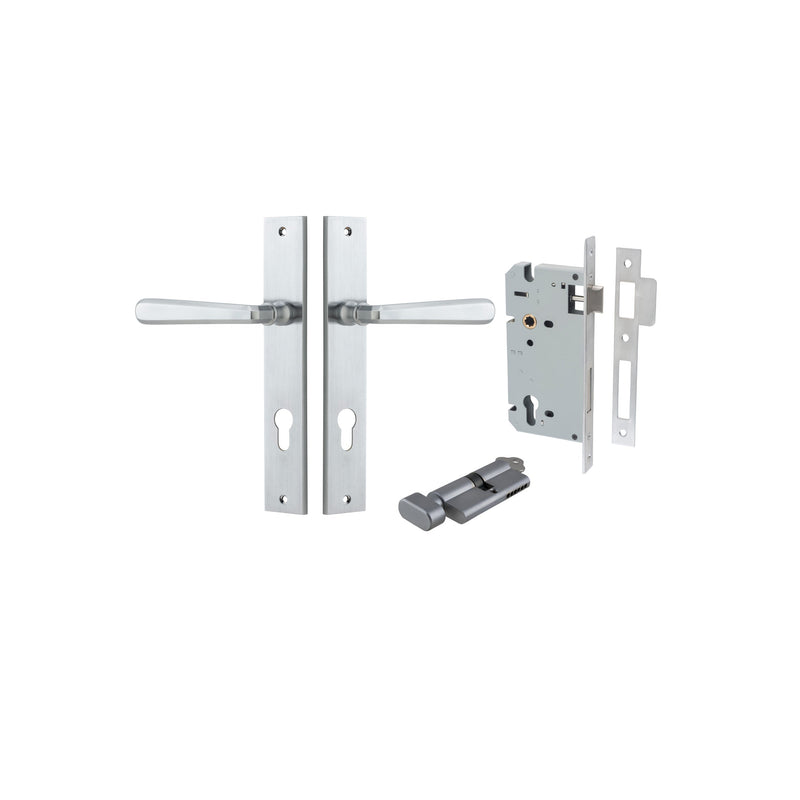 IVER COPENHAGEN DOOR LEVER HANDLE ON RECTANGULAR BACKPLATE - CUSTOMISE TO YOUR NEEDS