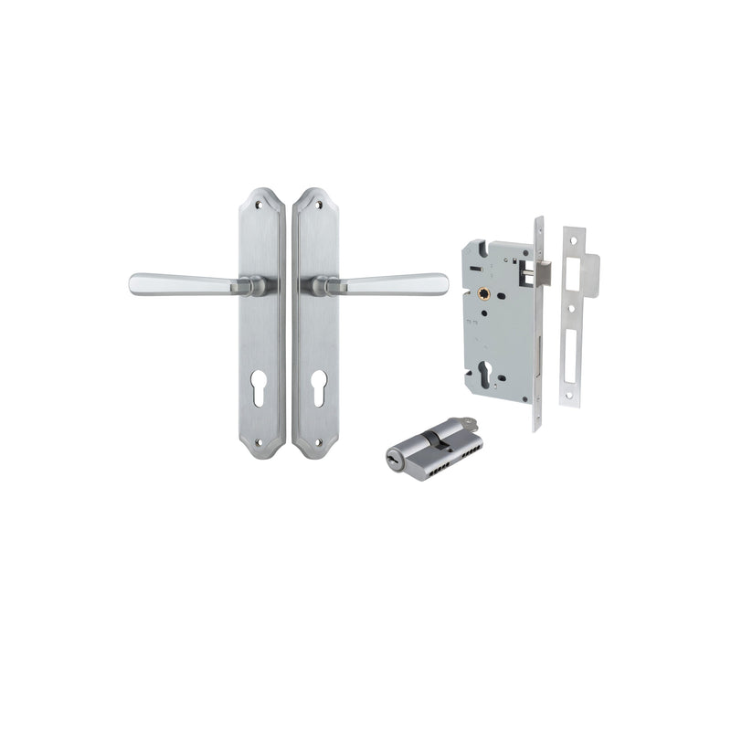 IVER COPENHAGEN DOOR LEVER HANDLE ON SHOULDERED BACKPLATE - CUSTOMISE TO YOUR NEEDS