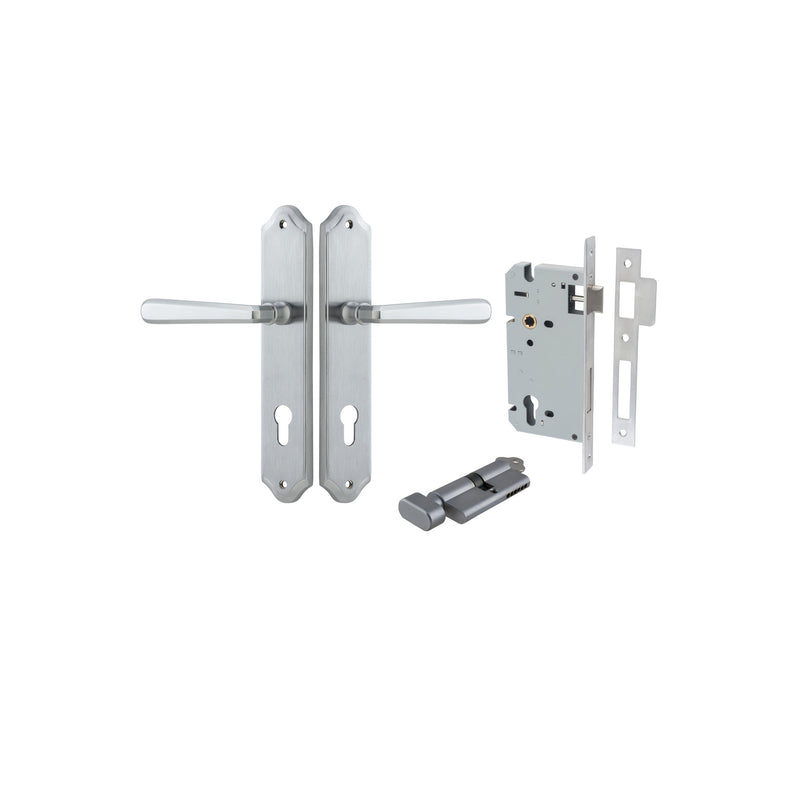 IVER COPENHAGEN DOOR LEVER HANDLE ON SHOULDERED BACKPLATE - CUSTOMISE TO YOUR NEEDS